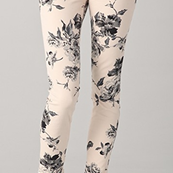 J Brand Large Floral Print Skinny Jeans - Picture 7 of 8